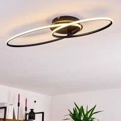 Hofstein Harpeth Deckenleuchte LED Schwarz, 1-flammig, Fernbedienung 16 Hofstein Harpeth Deckenleuchte LED Schwarz, 1-flammig, Fernbedienung -LED Leuchten Verkäufe harpeth deckenleuchte h3375341 6