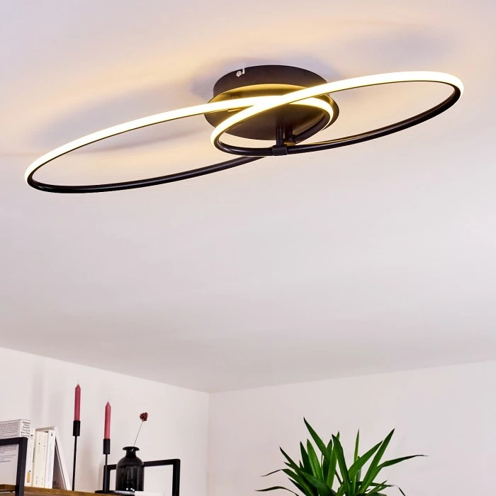 Hofstein Harpeth Deckenleuchte LED Schwarz, 1-flammig, Fernbedienung 7 Hofstein Harpeth Deckenleuchte LED Schwarz, 1-flammig, Fernbedienung – Bild 7