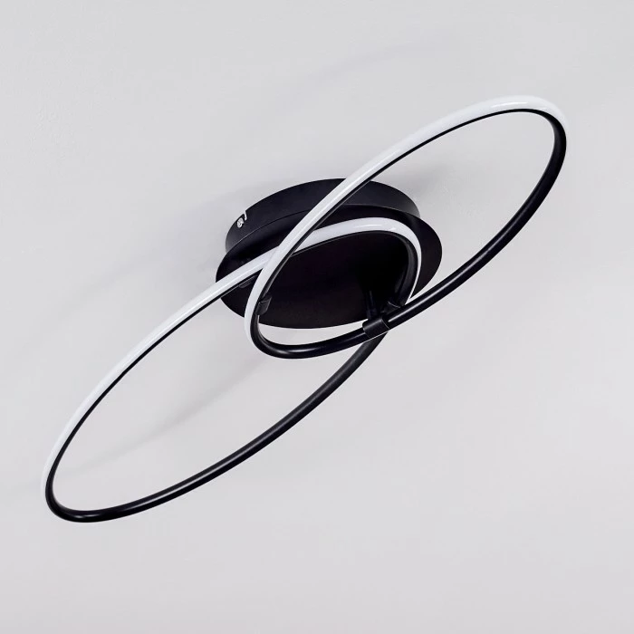 Hofstein Harpeth Deckenleuchte LED Schwarz, 1-flammig, Fernbedienung 8 Hofstein Harpeth Deckenleuchte LED Schwarz, 1-flammig, Fernbedienung – Bild 8