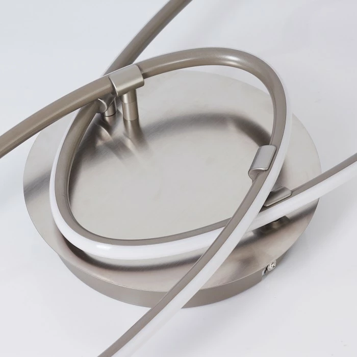 Hofstein Harpeth Deckenleuchte LED Nickel-Matt, 1-flammig 3 Hofstein Harpeth Deckenleuchte LED Nickel-Matt, 1-flammig – Bild 3