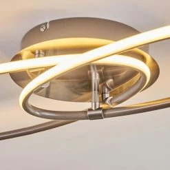 Hofstein Harpeth Deckenleuchte LED Nickel-Matt, 1-flammig 15 Hofstein Harpeth Deckenleuchte LED Nickel-Matt, 1-flammig -LED Leuchten Verkäufe harpeth deckenleuchte h3383049 5