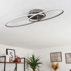 Hofstein Harpeth Deckenleuchte LED Nickel-Matt, 1-flammig 19 Hofstein Harpeth Deckenleuchte LED Nickel-Matt, 1-flammig -LED Leuchten Verkäufe harpeth deckenleuchte h3383049 9