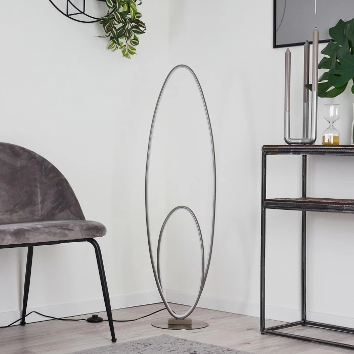 Hofstein Harpeth Stehleuchte LED Grau, 1-flammig 8 Hofstein Harpeth Stehleuchte LED Grau, 1-flammig – Bild 8