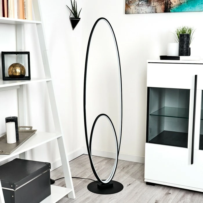 Hofstein Harpeth Stehleuchte LED Schwarz, 1-flammig 12 Hofstein Harpeth Stehleuchte LED Schwarz, 1-flammig – Bild 12