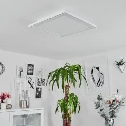 Hofstein Haumonia Deckenpanel LED Wei&szlig;, 2-flammig, Fernbedienung, Farbwechsler -LED Leuchten Verkäufe haumonia deckenpanel h3562635 11