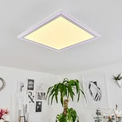 Hofstein Haumonia Deckenpanel LED Wei&szlig;, 2-flammig, Fernbedienung, Farbwechsler -LED Leuchten Verkäufe haumonia deckenpanel h3562635 6