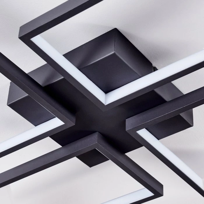 Hofstein Haya Deckenleuchte LED Schwarz, 4-flammig 3 Hofstein Haya Deckenleuchte LED Schwarz, 4-flammig – Bild 3