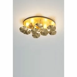 Holl&auml;nder CONTROVERSIA Deckenleuchte LED Gold, 10-flammig