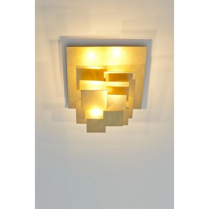 Holländer SCACCHI Deckenleuchte LED Gold, 9-flammig 2 Holländer SCACCHI Deckenleuchte LED Gold, 9-flammig – Bild 2