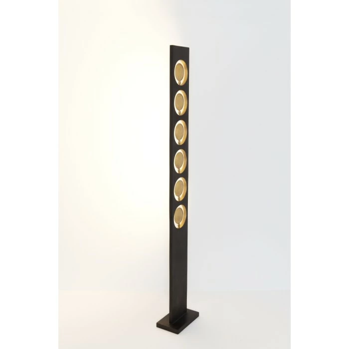 Holländer TENACIA Stehleuchte LED Braun, Gold, 6-flammig 2 Holländer TENACIA Stehleuchte LED Braun, Gold, 6-flammig – Bild 2