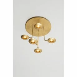 Holl&auml;nder TRASFORMISTA Deckenleuchte LED Gold, 5-flammig -LED Leuchten Verkäufe hollaender trasformista deckenleuchte 300 k 1690 4