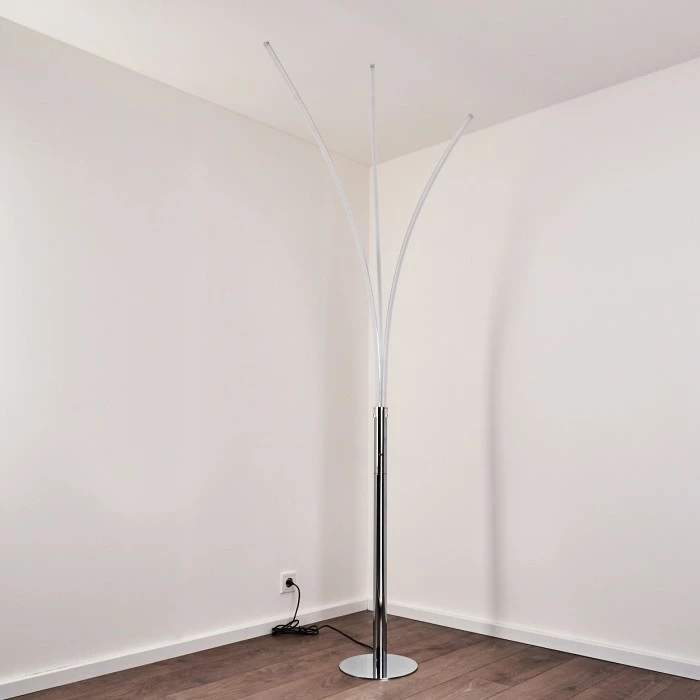 Hofstein Horpmaal Bogenleuchte LED Chrom, 3-flammig 17 Hofstein Horpmaal Bogenleuchte LED Chrom, 3-flammig – Bild 17