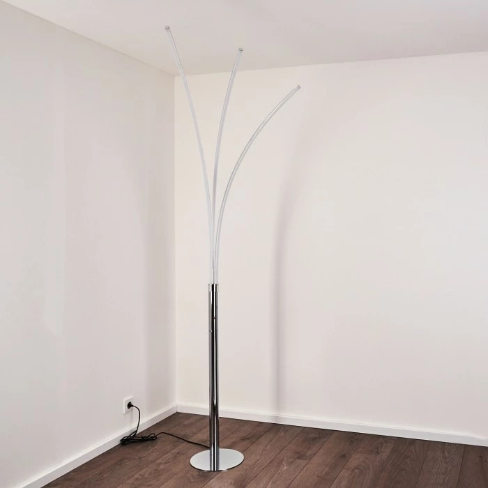 Hofstein Horpmaal Bogenleuchte LED Chrom, 3-flammig 10 Hofstein Horpmaal Bogenleuchte LED Chrom, 3-flammig – Bild 10