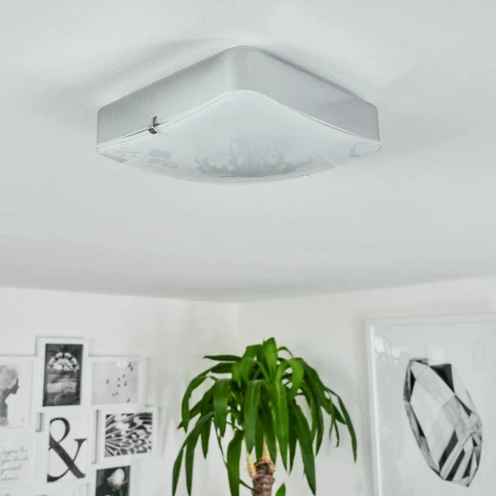 Hofstein Hutton Deckenleuchte LED Chrom, 1-flammig 5 Hofstein Hutton Deckenleuchte LED Chrom, 1-flammig – Bild 5