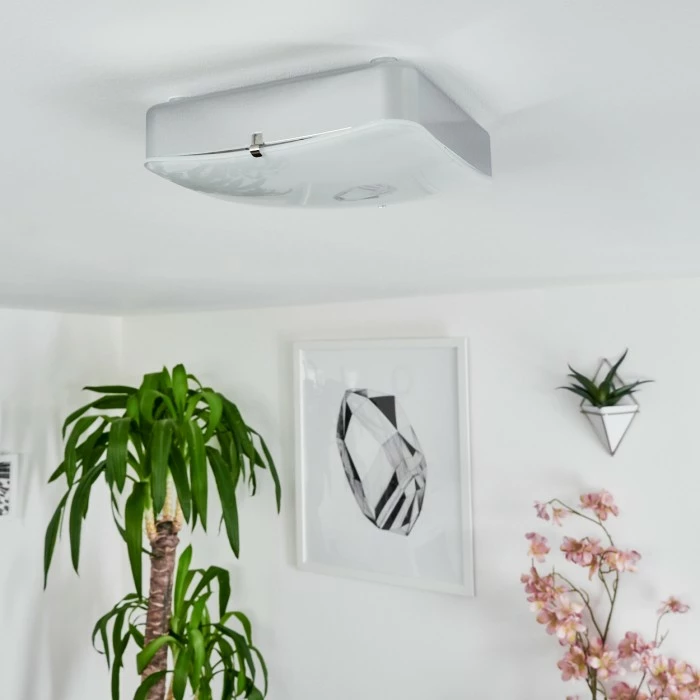 Hofstein Hutton Deckenleuchte LED Chrom, 1-flammig 10 Hofstein Hutton Deckenleuchte LED Chrom, 1-flammig – Bild 10