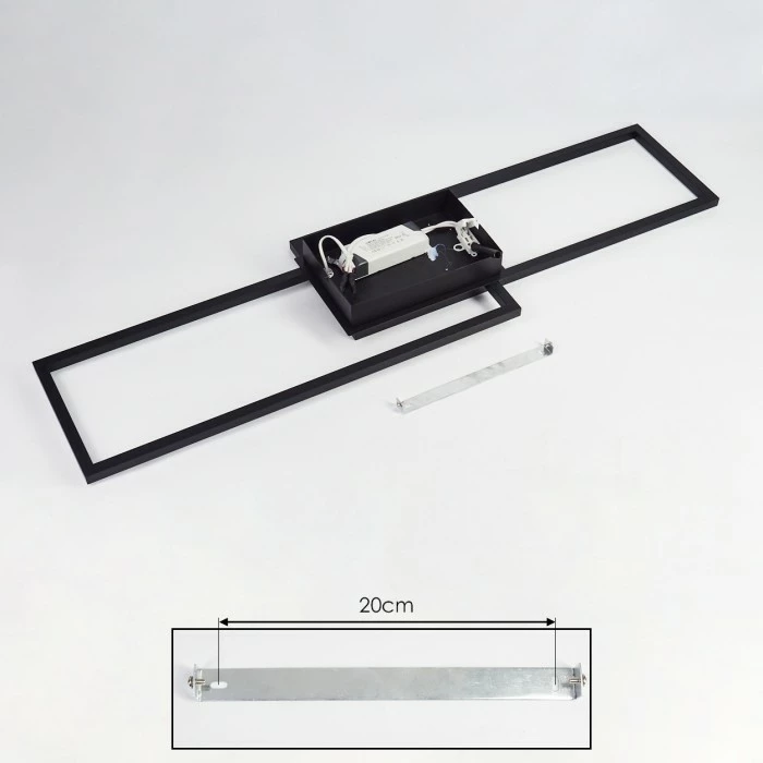 Hofstein Hyacinthe Deckenleuchte LED Chrom, Schwarz, 1-flammig 5 Hofstein Hyacinthe Deckenleuchte LED Chrom, Schwarz, 1-flammig – Bild 5