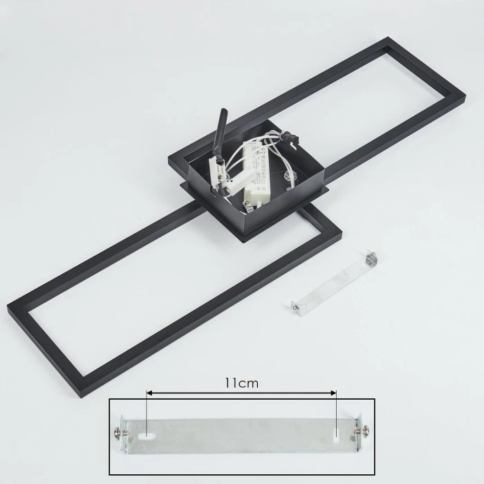 Hofstein Hyacinthe Deckenleuchte LED Chrom, Schwarz, 1-flammig 5 Hofstein Hyacinthe Deckenleuchte LED Chrom, Schwarz, 1-flammig – Bild 5
