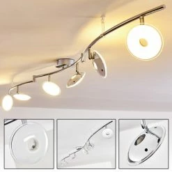 Hofstein Ibex Deckenleuchte LED Chrom, 6-flammig