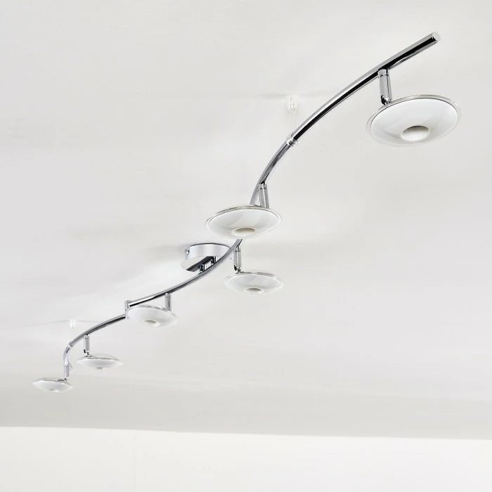 Hofstein Ibex Deckenleuchte LED Chrom, 6-flammig 16 Hofstein Ibex Deckenleuchte LED Chrom, 6-flammig – Bild 16