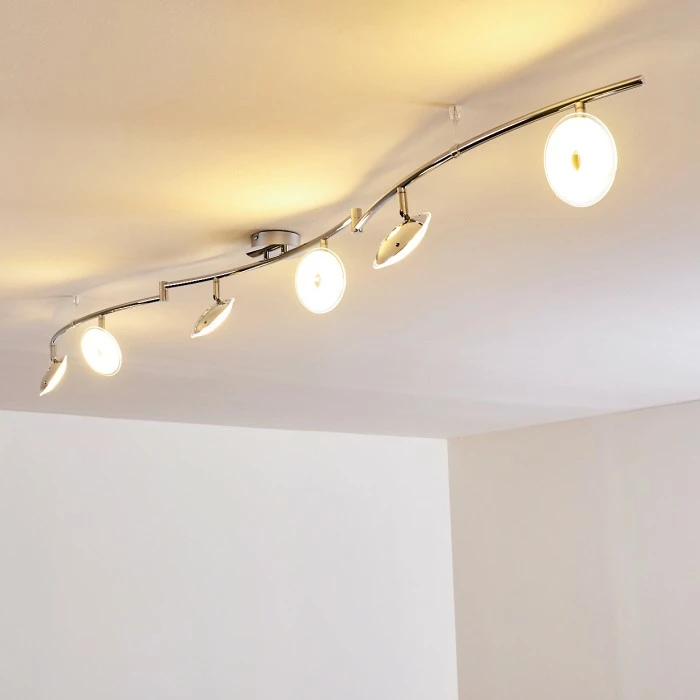 Hofstein Ibex Deckenleuchte LED Chrom, 6-flammig 7 Hofstein Ibex Deckenleuchte LED Chrom, 6-flammig – Bild 7