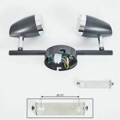 Hofstein Idlewild Deckenleuchte LED Schwarz, 2-flammig 14 Hofstein Idlewild Deckenleuchte LED Schwarz, 2-flammig -LED Leuchten Verkäufe idlewild deckenleuchte h3382141 4