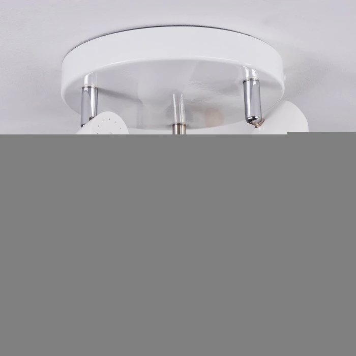 Hofstein Idlewild Deckenleuchte LED Chrom, Weiß, 3-flammig 2 Hofstein Idlewild Deckenleuchte LED Chrom, Weiß, 3-flammig – Bild 2