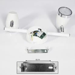 Hofstein Idlewild Deckenleuchte LED Chrom, Weiß, 2-flammig -LED Leuchten Verkäufe idlewild deckenleuchte h3402795 4