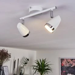 Hofstein Idlewild Deckenleuchte LED Chrom, Weiß, 2-flammig -LED Leuchten Verkäufe idlewild deckenleuchte h3402795 9