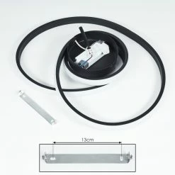 Hofstein Ignal Deckenleuchte LED Schwarz, 1-flammig -LED Leuchten Verkäufe ignal deckenleuchte h3416402 4