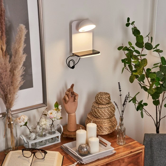 Hofstein Inkeroinen Wandleuchte LED Weiß, 1-flammig 11 Hofstein Inkeroinen Wandleuchte LED Weiß, 1-flammig – Bild 11