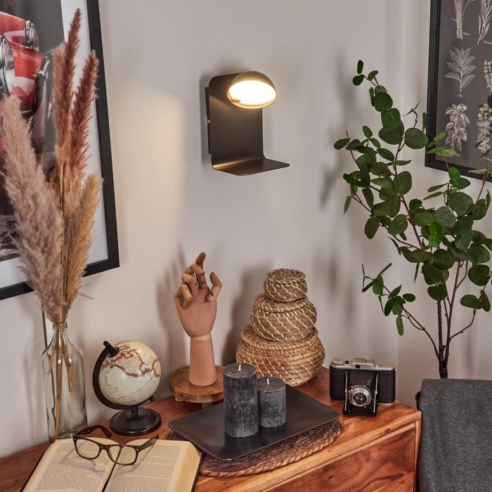 Hofstein Inkeroinen Wandleuchte LED Schwarz, 1-flammig 7 Hofstein Inkeroinen Wandleuchte LED Schwarz, 1-flammig – Bild 7