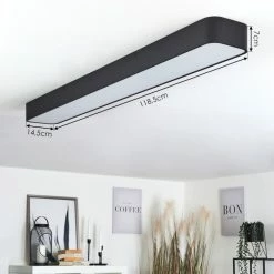 Hofstein Iriondo Deckenleuchte LED Schwarz, 1-flammig, Fernbedienung 15 Hofstein Iriondo Deckenleuchte LED Schwarz, 1-flammig, Fernbedienung -LED Leuchten Verkäufe iriondo deckenleuchte h3562536 3