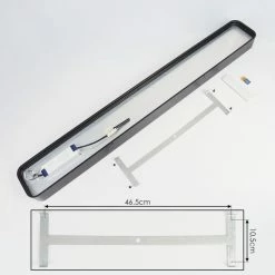 Hofstein Iriondo Deckenleuchte LED Schwarz, 1-flammig, Fernbedienung 16 Hofstein Iriondo Deckenleuchte LED Schwarz, 1-flammig, Fernbedienung -LED Leuchten Verkäufe iriondo deckenleuchte h3562536 4