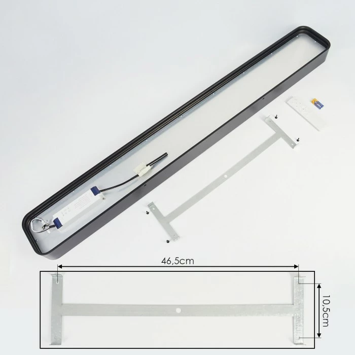 Hofstein Iriondo Deckenleuchte LED Schwarz, 1-flammig, Fernbedienung 5 Hofstein Iriondo Deckenleuchte LED Schwarz, 1-flammig, Fernbedienung – Bild 5