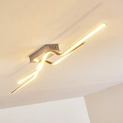 Globo Jamjo Deckenleuchte LED Nickel-Matt, 1-flammig -LED Leuchten Verkäufe jamjo deckenleuchte 67004 30 do2 14