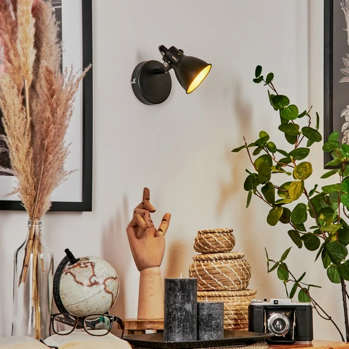 Hofstein Javel Wandleuchte LED Schwarz, 1-flammig 9 Hofstein Javel Wandleuchte LED Schwarz, 1-flammig – Bild 9