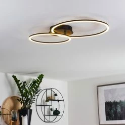 Hofstein Johsa Deckenleuchte LED Schwarz, 2-flammig -LED Leuchten Verkäufe johsa deckenleuchte h3326176 12