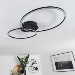 Hofstein Johsa Deckenleuchte LED Schwarz, 2-flammig -LED Leuchten Verkäufe johsa deckenleuchte h3326176 6