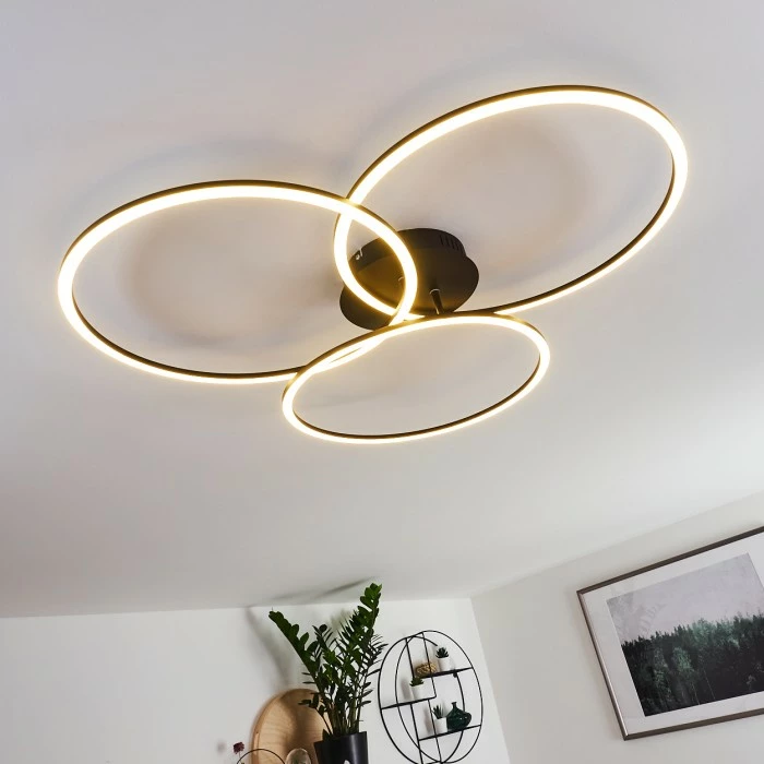 Hofstein Johsa Deckenleuchte LED Schwarz, 3-flammig 16 Hofstein Johsa Deckenleuchte LED Schwarz, 3-flammig – Bild 16