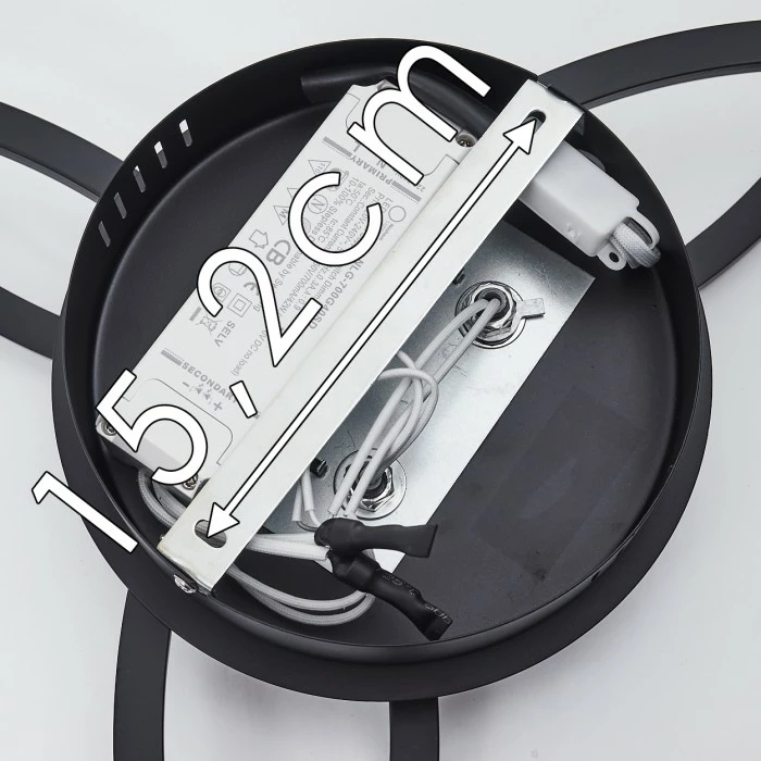 Hofstein Johsa Deckenleuchte LED Schwarz, 3-flammig 17 Hofstein Johsa Deckenleuchte LED Schwarz, 3-flammig – Bild 17