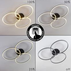 Hofstein Johsa Deckenleuchte LED Schwarz, 3-flammig 24 Hofstein Johsa Deckenleuchte LED Schwarz, 3-flammig -LED Leuchten Verkäufe johsa deckenleuchte h3326282 7