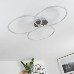 Hofstein Johsa Deckenleuchte LED Nickel-Matt, Silber, 3-flammig -LED Leuchten Verkäufe johsa deckenleuchte h3326305 10