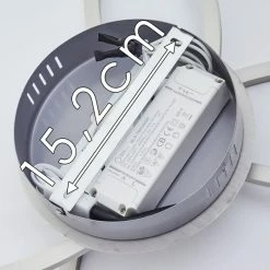 Hofstein Johsa Deckenleuchte LED Nickel-Matt, Silber, 3-flammig -LED Leuchten Verkäufe johsa deckenleuchte h3326305 16