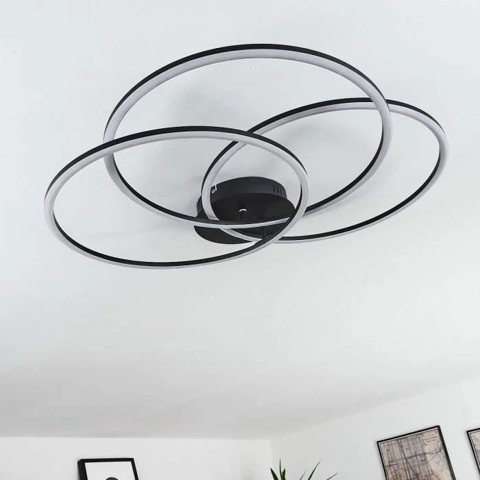 Hofstein Johsa Deckenleuchte LED Schwarz, 3-flammig 11 Hofstein Johsa Deckenleuchte LED Schwarz, 3-flammig – Bild 11