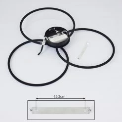 Hofstein Johsa Deckenleuchte LED Schwarz, 3-flammig 16 Hofstein Johsa Deckenleuchte LED Schwarz, 3-flammig -LED Leuchten Verkäufe johsa deckenleuchte h3381977 5