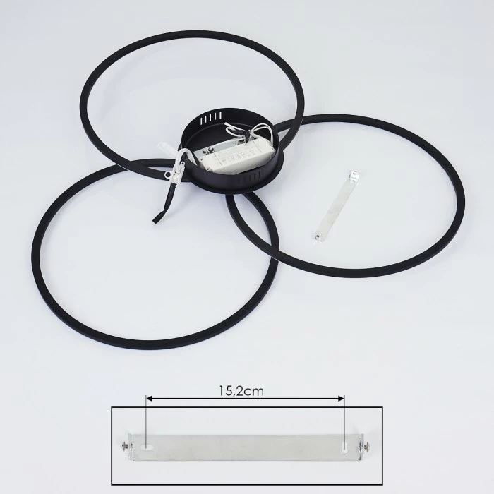 Hofstein Johsa Deckenleuchte LED Schwarz, 3-flammig 6 Hofstein Johsa Deckenleuchte LED Schwarz, 3-flammig – Bild 6