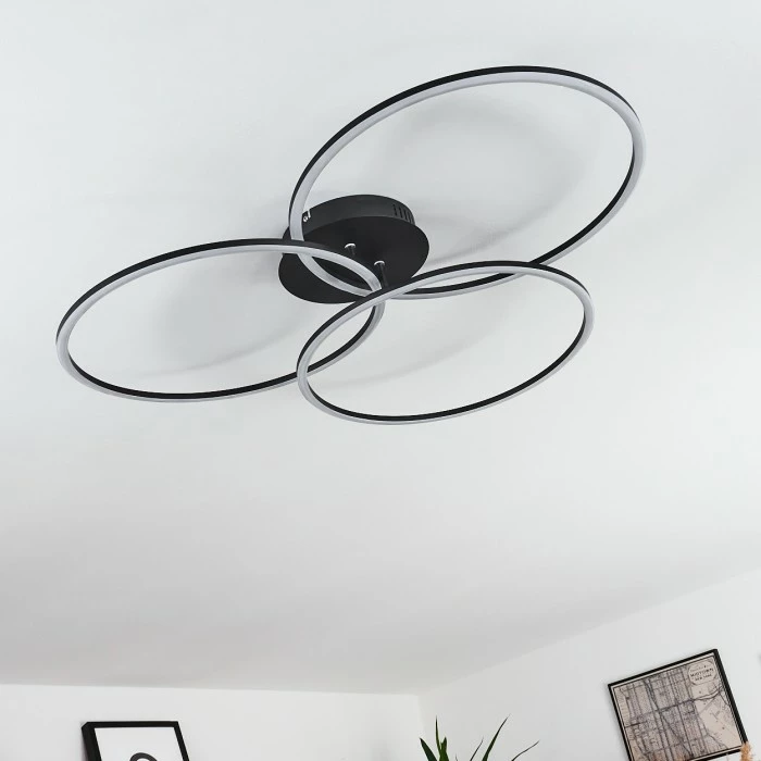 Hofstein Johsa Deckenleuchte LED Schwarz, 3-flammig 8 Hofstein Johsa Deckenleuchte LED Schwarz, 3-flammig – Bild 8