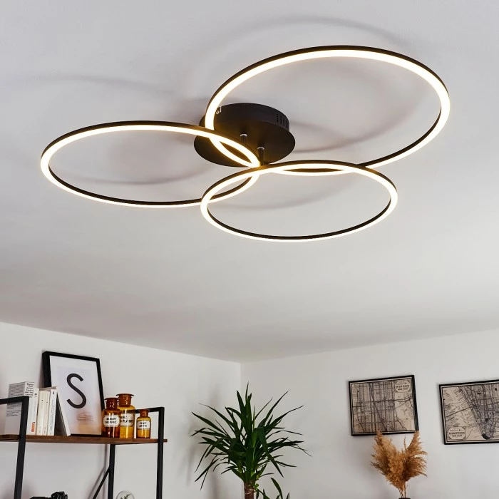 Hofstein Johsa Deckenleuchte LED Schwarz, 3-flammig 10 Hofstein Johsa Deckenleuchte LED Schwarz, 3-flammig – Bild 10