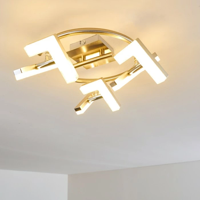 Hofstein Karis Deckenleuchte LED Nickel-Matt, 3-flammig 11 Hofstein Karis Deckenleuchte LED Nickel-Matt, 3-flammig – Bild 11