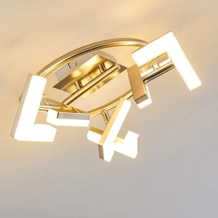 Hofstein Karis Deckenleuchte LED Nickel-Matt, 3-flammig 13 Hofstein Karis Deckenleuchte LED Nickel-Matt, 3-flammig – Bild 13